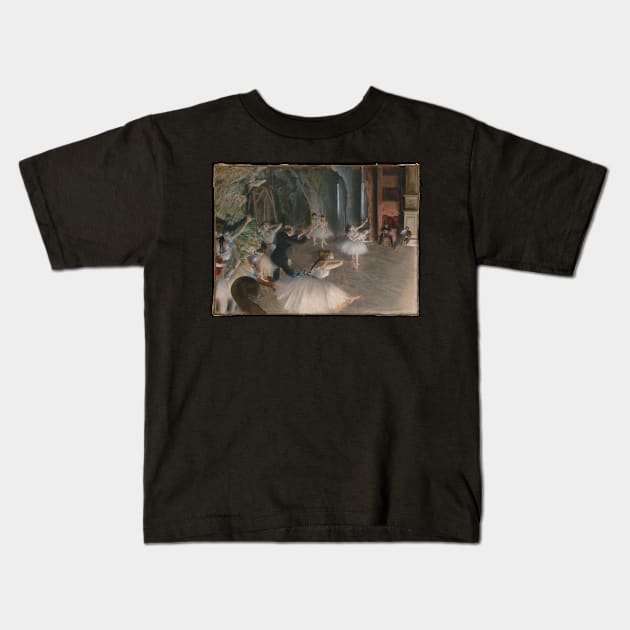 The Rehearsal Onstage Kids T-Shirt by EdgarDegas